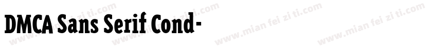 DMCA Sans Serif Cond字体转换